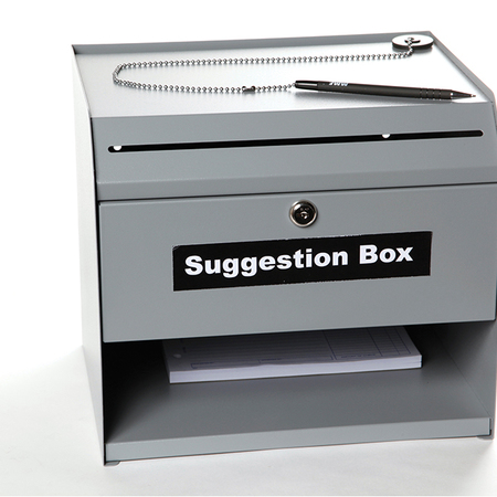 Asp Suggestion Box, 12 1/2" X 11" X 10", 1 Per Box 4530